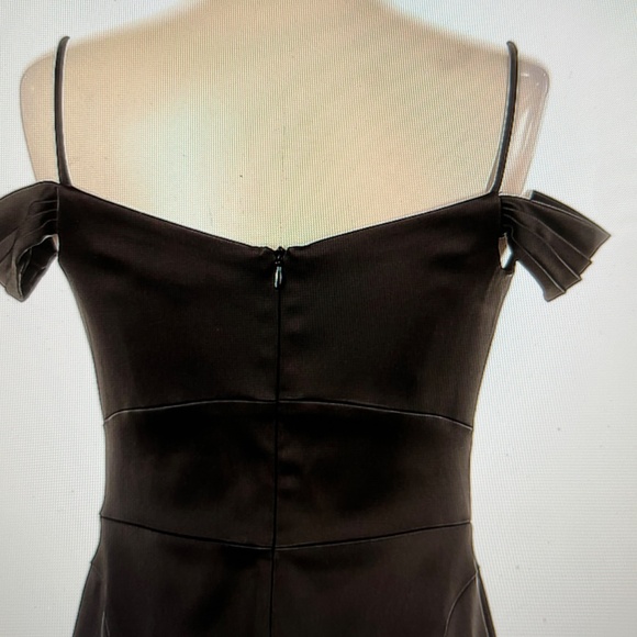 David Meister Cold Shoulder Cocktail Dress Black Sz14 - Picture 4 of 14